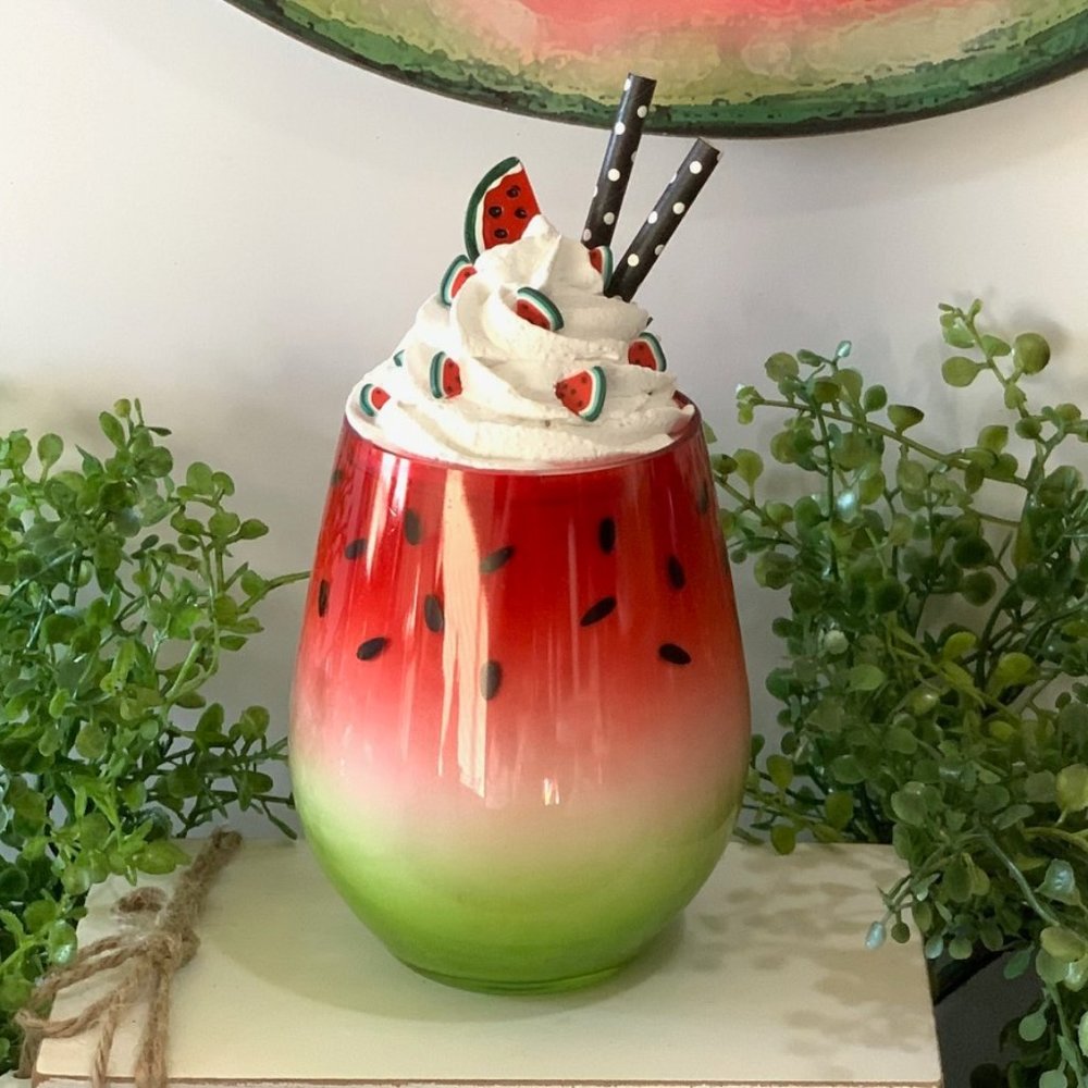 Handmade Faux Watermelon Parfait.